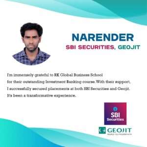 Narender - Investment Bnaking Course - RK Global Business Schhool