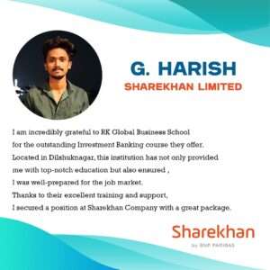 harish - Investment Bnaking Course - RK Global Business Schhool